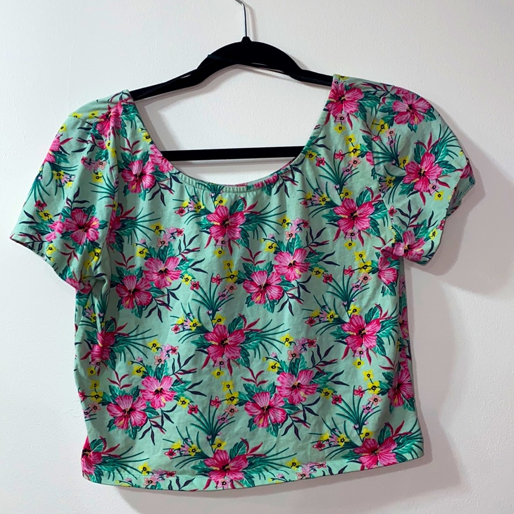 Tropical crop top